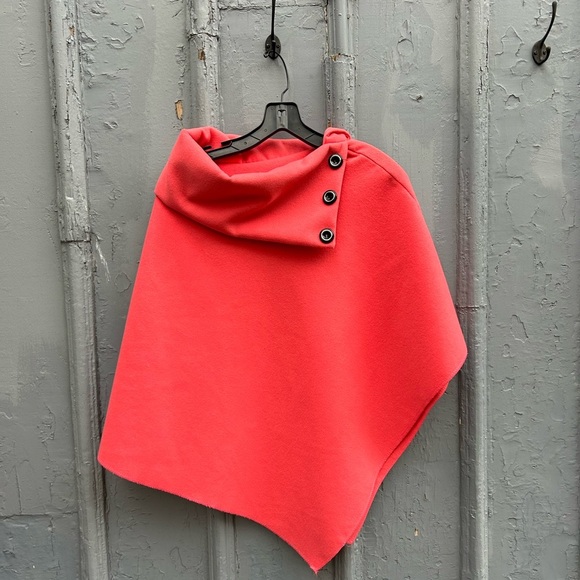 Italian Wool Poncho Coat - Picture 1 of 5